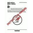 thumbnail image 1 of Brother BES-1262 Embroidery Machine Owners Instruction Manual, 1 of 1