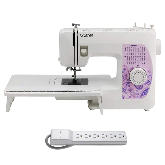 Brother BM3850 37-Stitch Sewing Machine w/ 6-Outlet Surge Protector