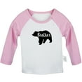 thumbnail image 1 of Brother Bear Novelty T shirt For Baby, Newborn Babies T-shirts, Infant Tops, 0-24M Kids Graphic Tees Clothing (Long Pink Raglan T-shirt, 6-12 Months), 1 of 4