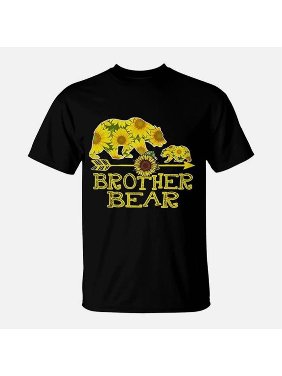 Brother Bear Sunflower Funny Mother Father Gifts TShirt