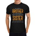 thumbnail image 1 of Brother C-T shirt, Brother Birthday Day Gifts, Funny Fathers Day Gift for Brother from Sister, Black, 1 of 5