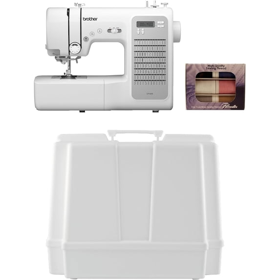 Brother CP100X Computerized Sewing and Quilting Machine, 5300A Hard Plastic Storage and Carry Case, SASC706 6-Piece Pacesetter Sewing Thread Included