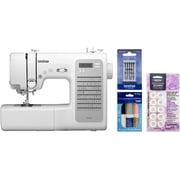 Brother CP100X Computerized Sewing and Quilting Machine, Premium Thread 6-Pack, Pre-Wound Bobbins 10-Pack and Sewing Machine Needles 5-Pack