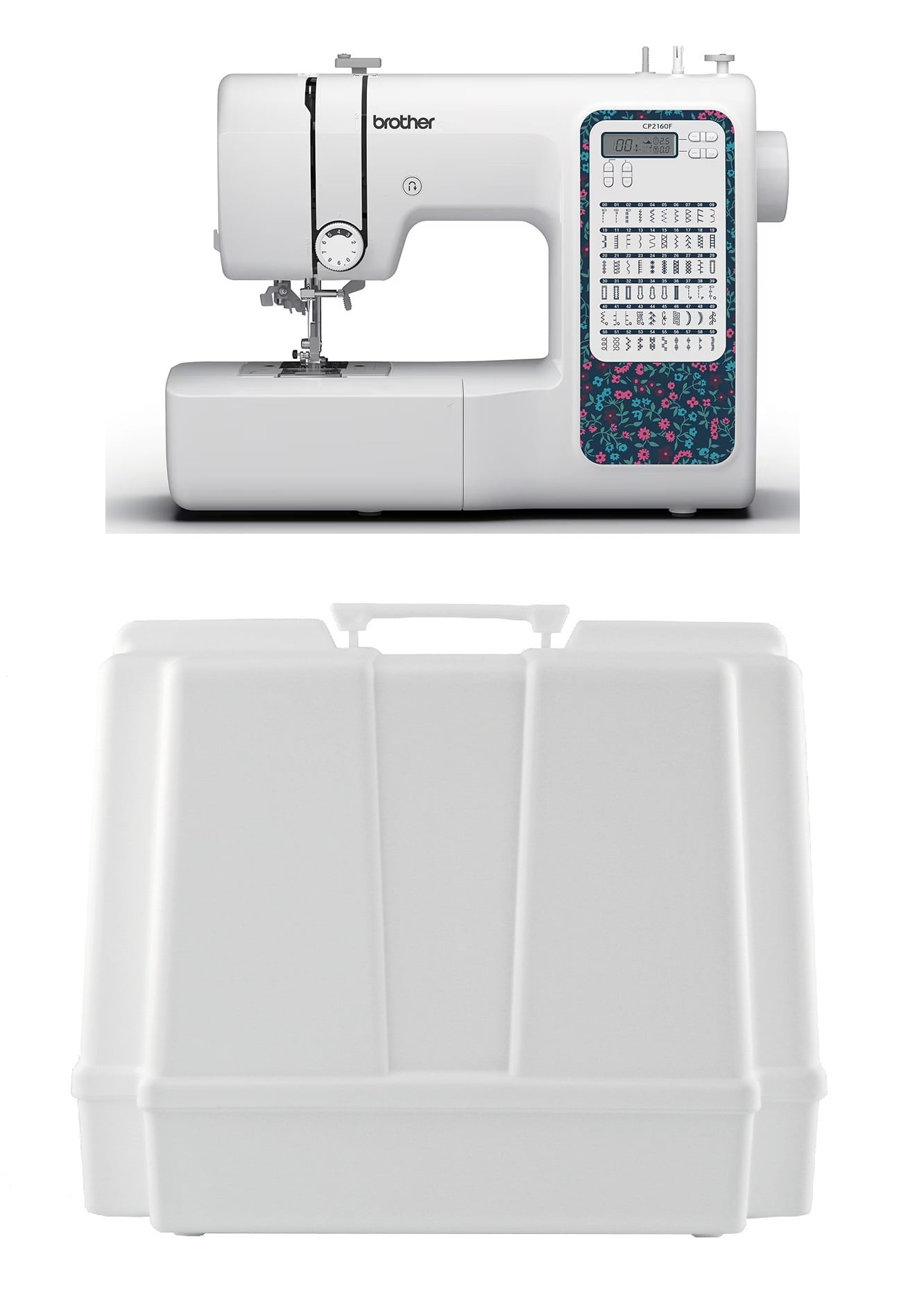 Brother CP2160F Computerized Sewing Machine with 60 Built-In Stitches, LCD Display, 7 Included Feet, and 5300A Hardcase for Carrying and Storage