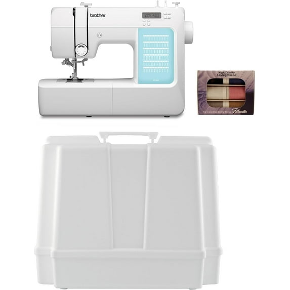 Brother CP60X Computerized Sewing Machine, 60 Built-in Stitches, 5300A Hard Plastic Storage and Carry Case, SASC706 6-Piece Pacesetter Sewing Thread Included