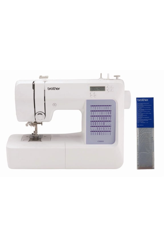 CS5055 Computerized Sewing Machine, 60 Built-in Stitches, LCD Display, 7 Feet and SA520 Water Soluble Stabilizer