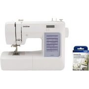 Brother CS5055 Computerized Sewing Machine, 60 Built-in Stitches, LCD Display, 7 Feet and SA5FTPKG 5 Foot Embellishment Pack Included