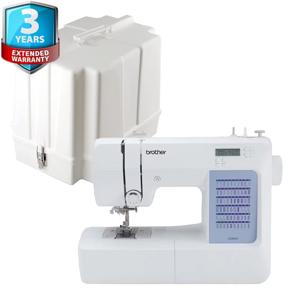 Brother CS5055 Computerized Sewing Machine, 60 Built-in Stitches w/ Hardcase + 3Yr Wty