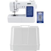 Brother CS7000X Computerized Sewing and Quilting Machine, Hard Plastic Storage and Carry Case, and 5-Piece Sewing Machine Needles