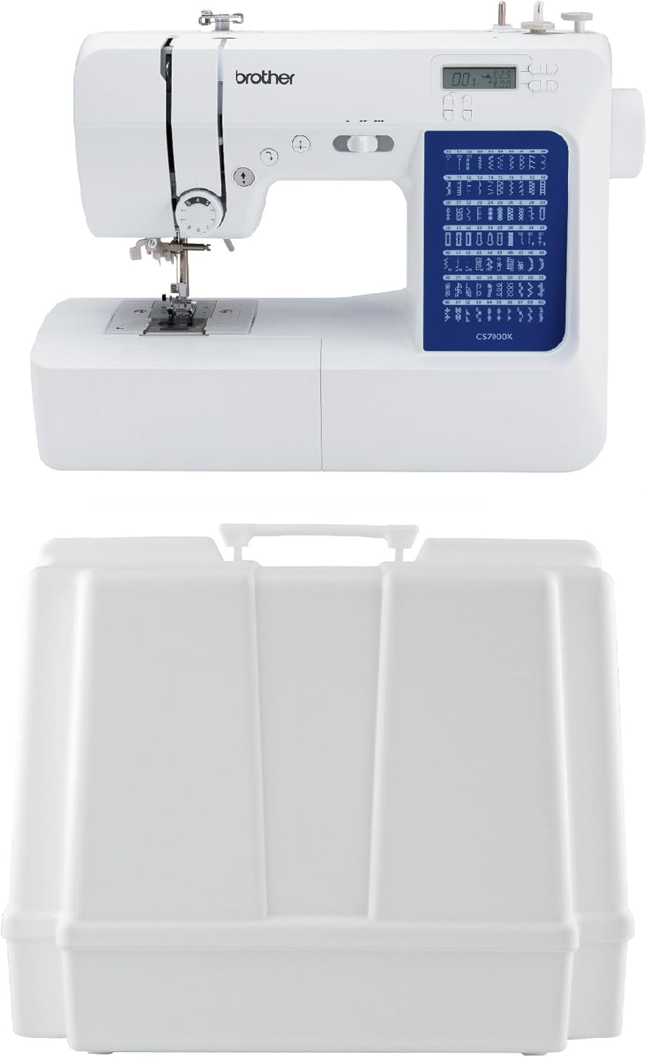 Brother CS7000X White Computerized Sewing and Quilting Machine with Wide Table
