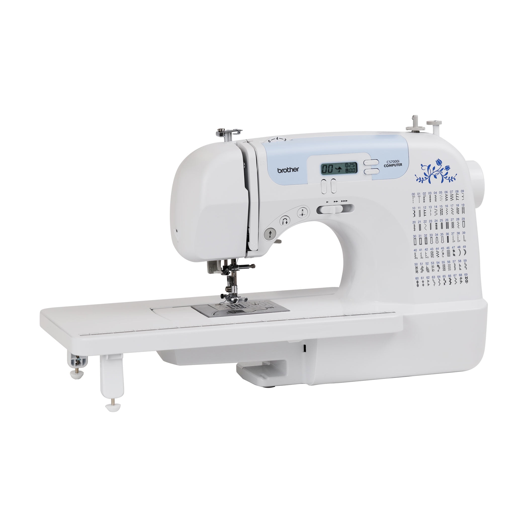 Brother Computerized Sewing Machine, CS7000i, 70 Built-in stitches, 10 Sewing Feet, Wide table, Hard Case and Auto Needle Threader