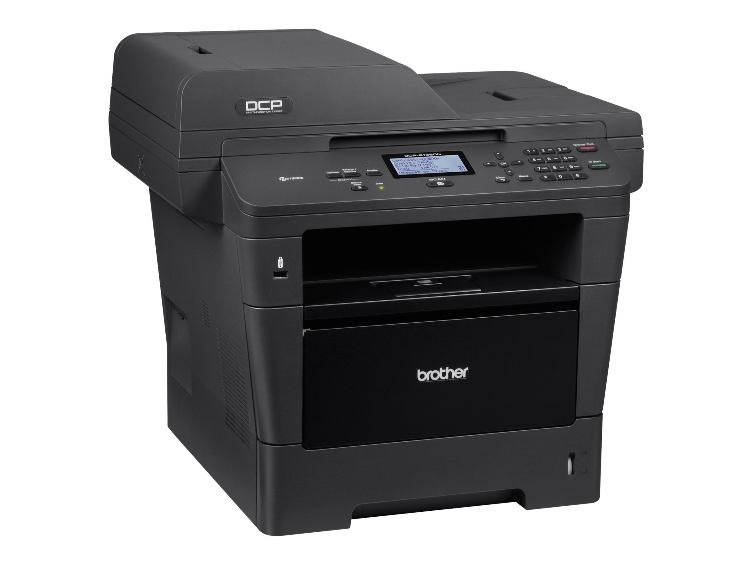 Brother DCP-8155DN Laser Multifunction Printer - Monochrome - Plain Paper  Print - Desktop - Printer, Scanner, Copier - 40 ppm Mono Print - 40 cpm  Mono