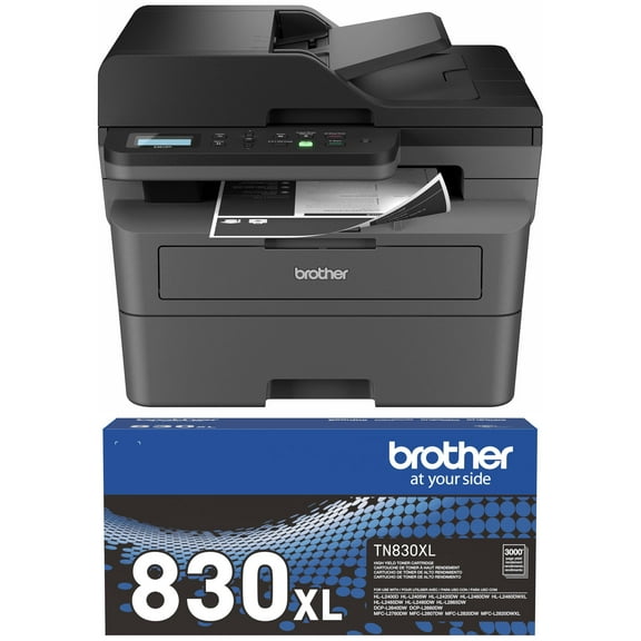 Brother DCP-L2640DW Wireless Laser Printer Plus Toner (Bundle)