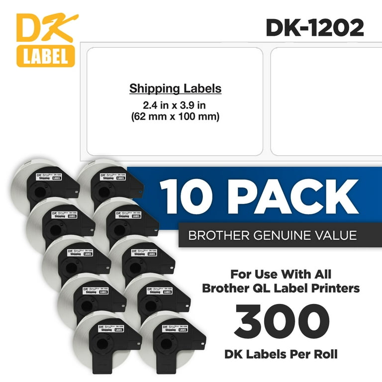 Die-Cut Shipping Labels, 2.4 x 3.9, White, 300 Labels/Roll, 3 Rolls/Pack Die-Cut Shipping Labels, 2.4 x 3.9, White, 300 Labels/Roll, 3 Rolls/Pack