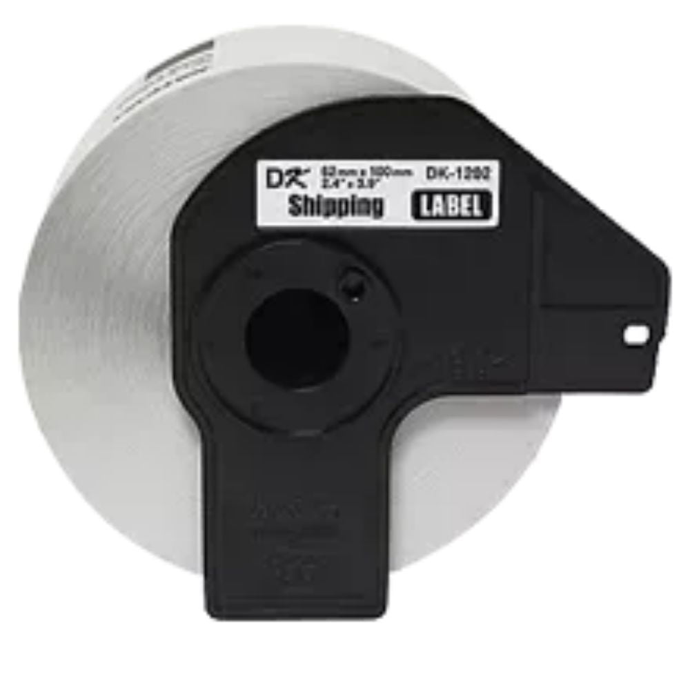 Brother DK1202 White Shipping Paper Labels (300 Labels) 2.4" x 3.9