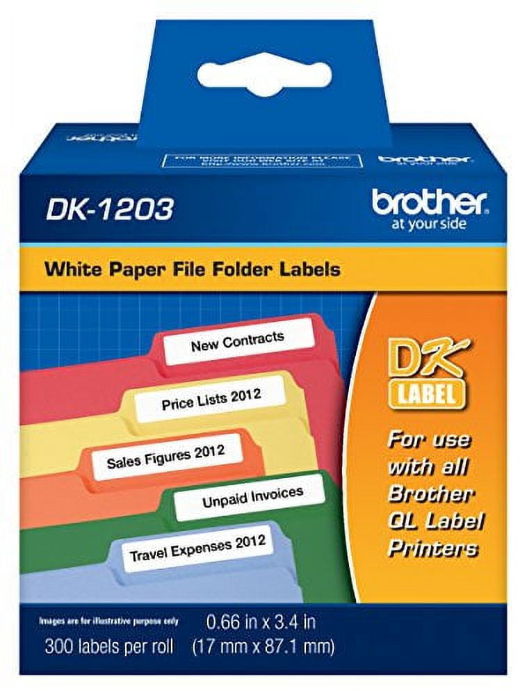 File Roll Folder Brother DK-1203 File Folder Label Roll - Walmart.com