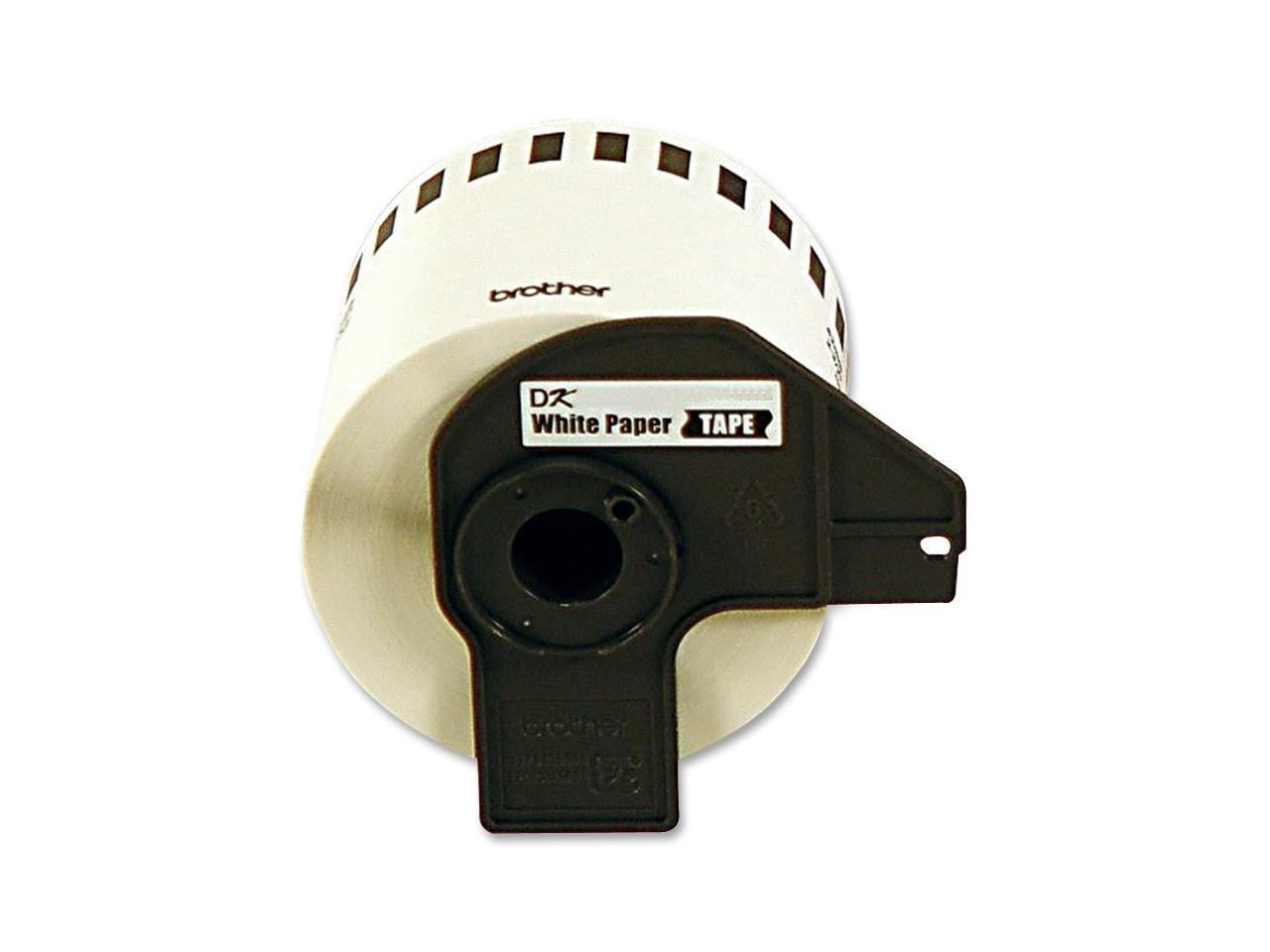 Brother DK4605 2.4 in x 100 ft. (62 mm x 30.4 m) Black on Yellow