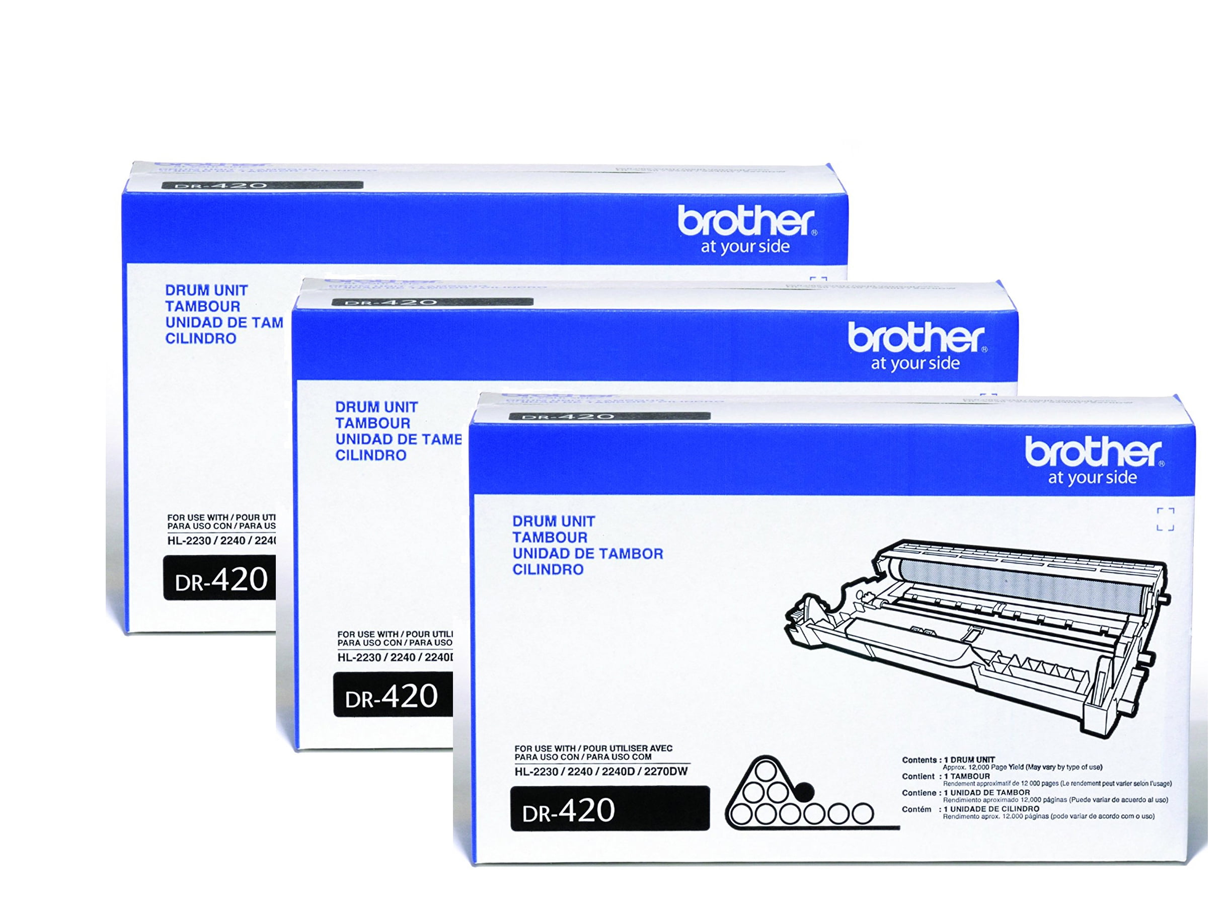 Brother DR420 Drum Unit, 3 Pack Sansujyuku sansujyuku.com