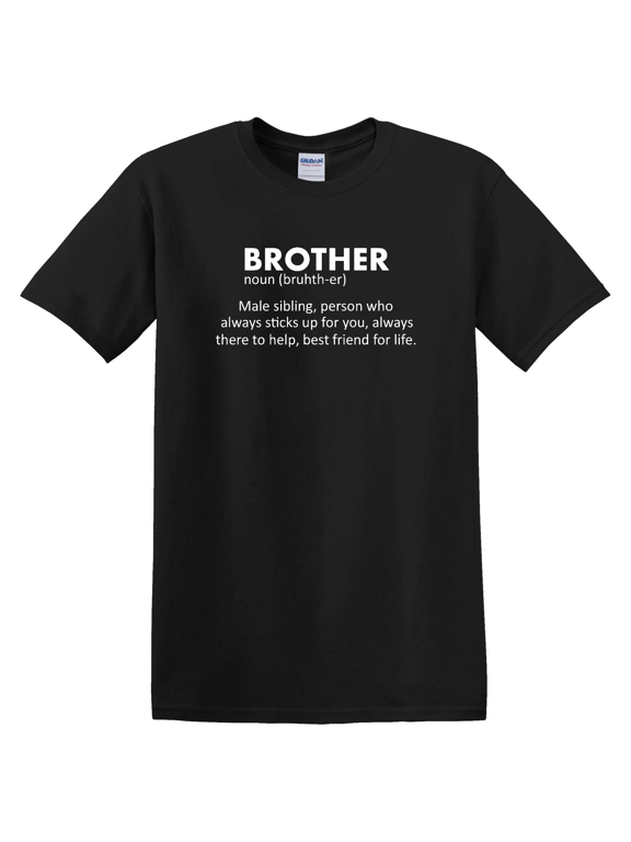 Brother Definition Family Love Bold Modern Clean Lifestyle Graphic T-Shirt