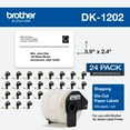thumbnail image 1 of Brother Dk Address Label - 2 2/5" X 3 29/32" Length - Rectangle - Thermal - Paper - 300 / Roll - 1 Each, 1 of 5