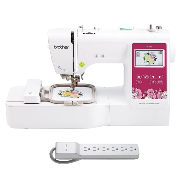 Brother Elite PE545 4"x4" Embroidery Machine w/ 6-Outlet Surge Protector