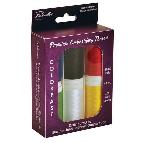 Brother Embroidery Thread Spools, 6 Count