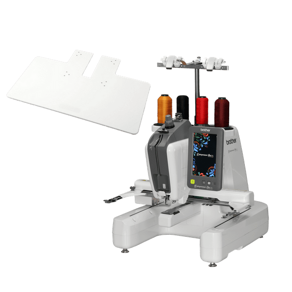 Brother Entrepreneur One PR1X Single Needle Embroidery Machine 12x8 with PR1XWT1 Wide Table Bundle