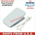 thumbnail image 1 of Brother Foot Control Part Number XC8816071 Fits Brother & Baby Lock Models In Description, 1 of 1