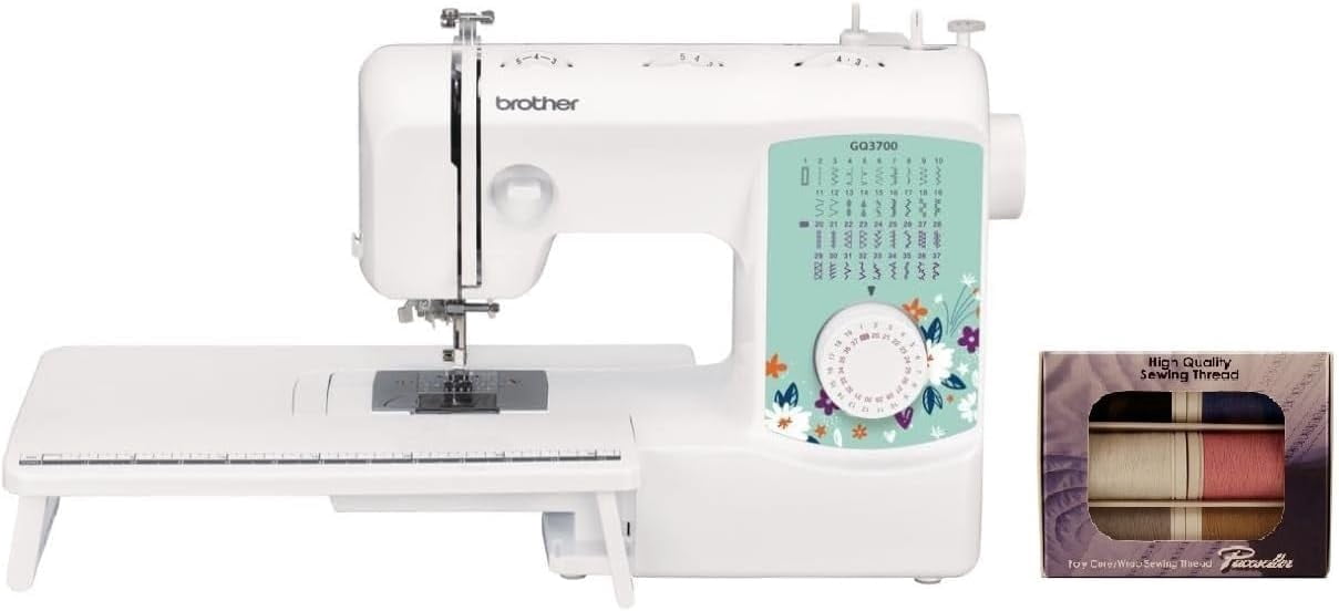 Brother GQ3700 Sewing and Quilting Machine, and SASC706 6-Piece Pacesetter Sewing Thread