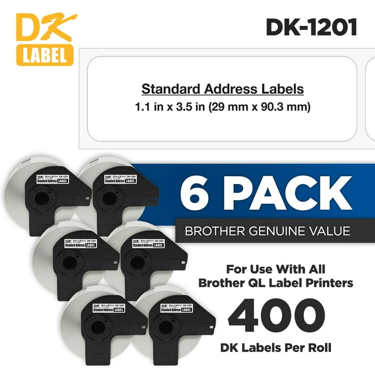 Die-Cut Address Labels, 1.1 x 3.5, White, 400 Labels/Roll, 3 Rolls/Pack Die-Cut Address Labels, 1.1 x 3.5, White, 400 Labels/Roll, 3 Rolls/Pack