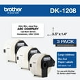thumbnail image 1 of Brother Genuine DK-12083PK Die-Cut Large Address Labels, Die-Cut, 3 Rolls Per Box, 1 of 10