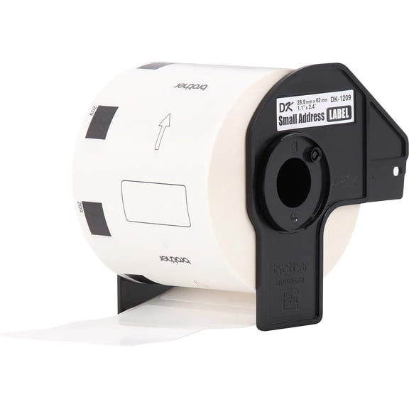 Brother Genuine DK-1209 Small Address Paper Label Roll, Die-Cut Paper Labels, Engineered for Excellence, 800 Labels Per Roll,White, 3 rolls (DK12093PK)