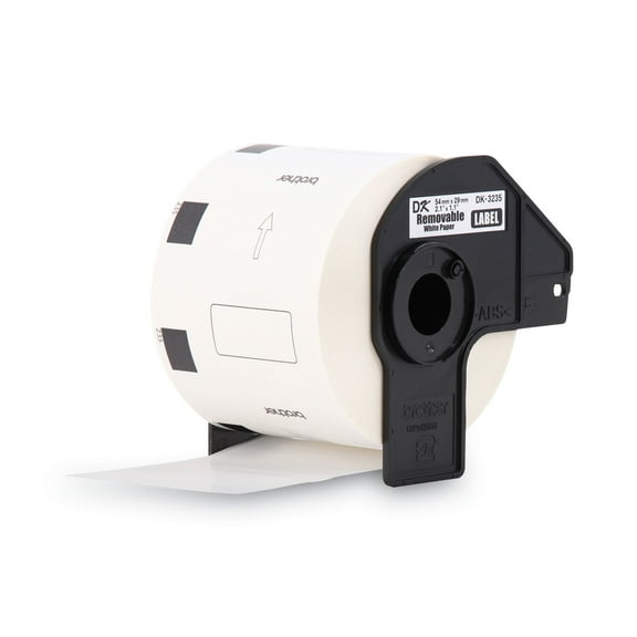 Brother Genuine DK-3235 Die-Cut Small Removable Paper Labels for Brother QL Label Printers, 1.1 in x 2.1 in (29 mm x 54 mm), DK3235