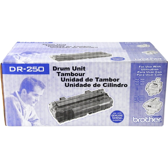 Brother Genuine Drum Unit, DR250, Seamless Integration, Yields Up to 12,000 Pages, Black