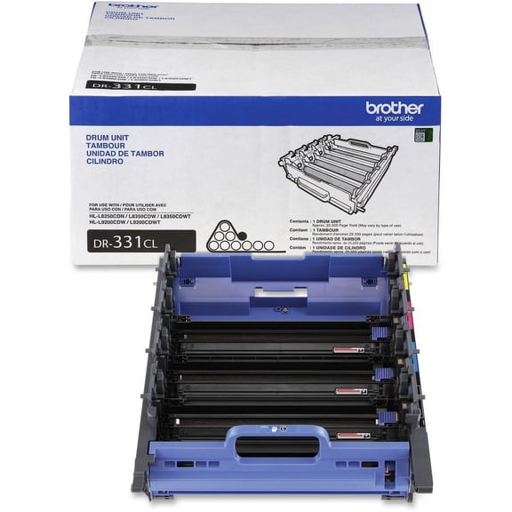 Brother Genuine Drum Unit, DR331CL, Yields Up to 25,000 Pages, Color