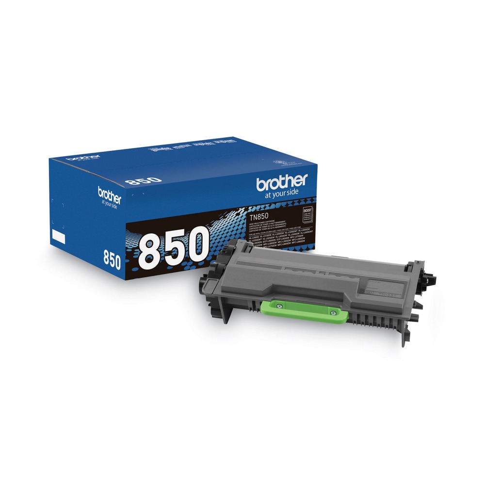 Brother Genuine High Yield Toner Cartridge, TN850, Replacement Black Toner, Page Yield Up To 8,000 Pages - image 1 of 5