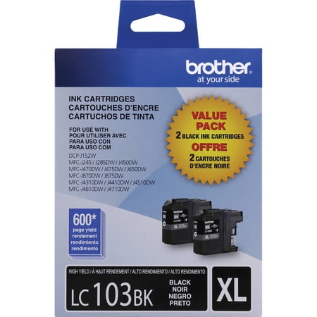 Brother LC2032PKS Innobella High-Yield Ink, Black, 2/PK