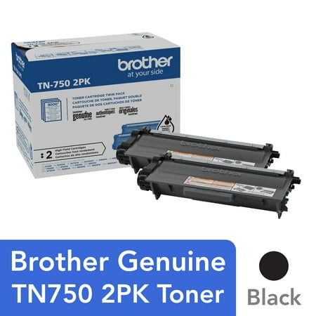 Brother - TN-750 XL 2-Pack High-Yield Toner Cartridges - Black