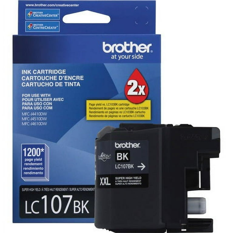 LC107BK Innobella Super High-Yield Ink, 1,200 Page-Yield, Black LC107BK Innobella Super High-Yield Ink, 1,200 Page-Yield, Black