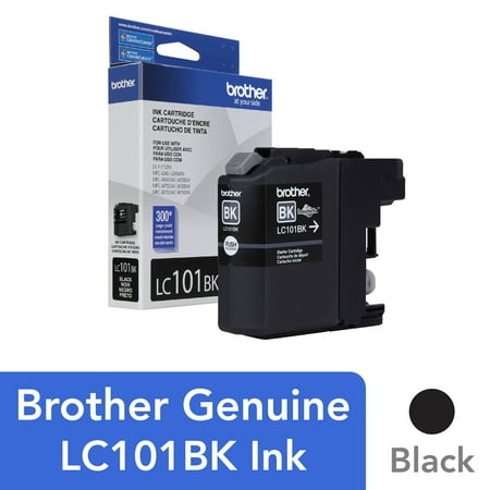 Brother Genuine LC101BK Standard-yield Black Printer Ink Cartridge