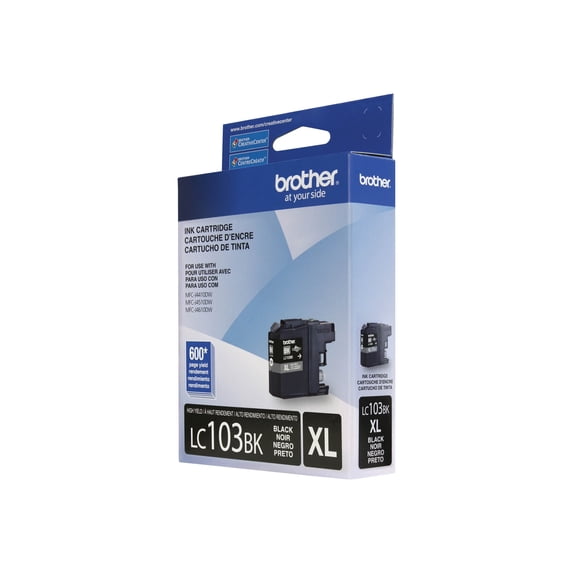 Brother Genuine LC103BKS High-yield Black Printer Ink Cartridge