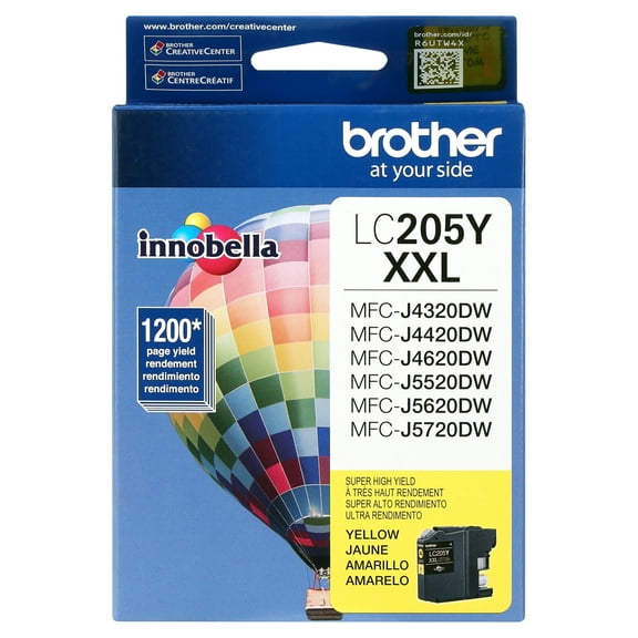 Brother Genuine LC205Y High-yield Printer Ink Cartridge, Yellow