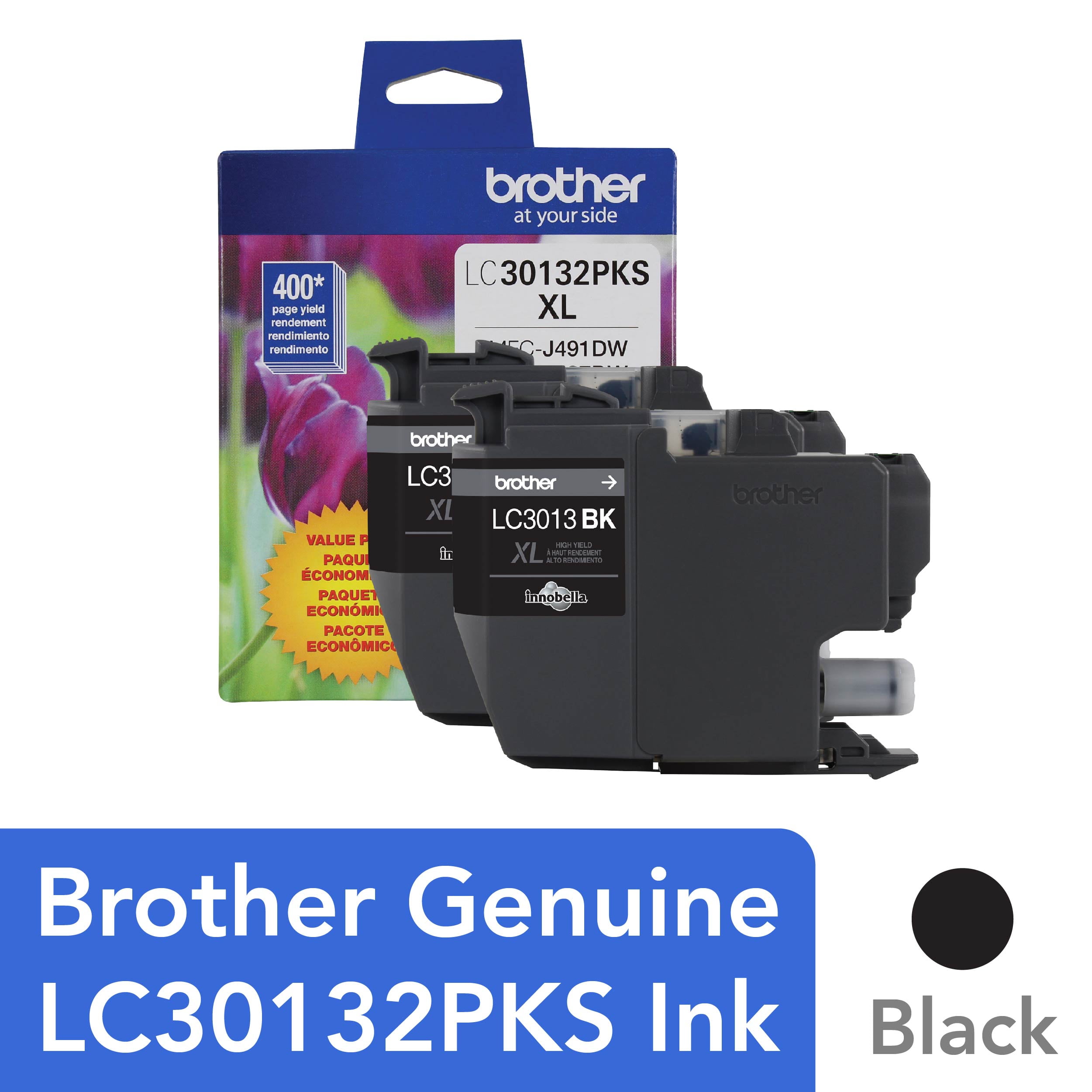 Brother Genuine LC30132PKS 2-Pack High-yield Black Ink Cartridges Brother Genuine LC30132PKS 2-Pack High-yield Black Ink Cartridges