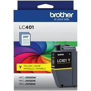 Brother Genuine LC401YS Standard Yield Printer Ink Cartridge, Yellow