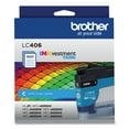 thumbnail image 1 of Brother Genuine LC406CS INKvestment Printer Ink, 1,500 Page-Yield, Cyan, 1 of 6