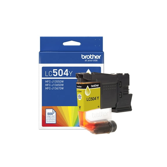 Brother Genuine LC504Y Standard Yield Yellow Ink Cartridge