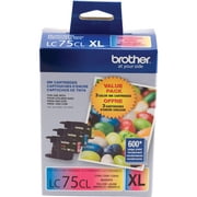 Brother Genuine LC753PKS High-Yield Printer Ink Cartridges, Cyan/Magenta/Yellow