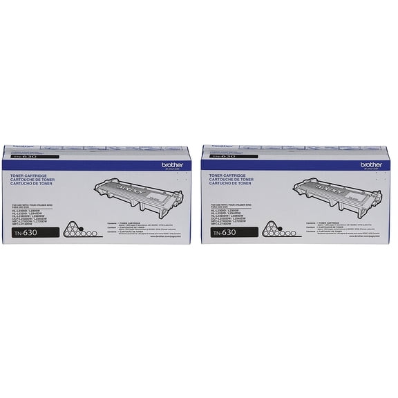 Brother Genuine Mono Laser Toner Cartridge, 2 Count