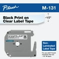 thumbnail image 1 of Brother Genuine P-Touch M-131 Black on Clear Non-Laminated Tape, 1 of 4