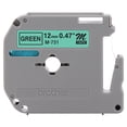 thumbnail image 1 of Brother Genuine P-touch M-731 Tape, 12mm (0.47") Standard Non-Laminated Label Maker Tape, Black on Green, M731, 1 of 5